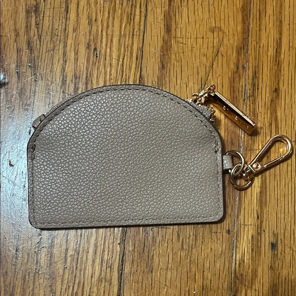 Anne Klein Gray AK Keychain Coin Purse Wallet